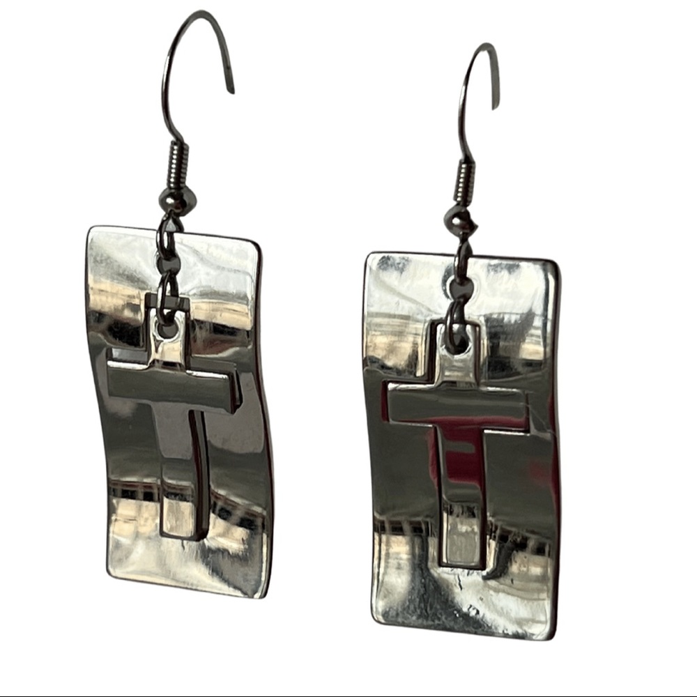 CROSS SILVER EARRINGS